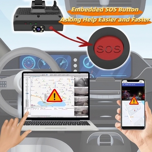 Caméra embarquée TENET 4G AI avec système de suivi GPS intégré, bouton SOS intégré, permettant aux conducteurs de demander de l'aide plus rapidement pour les voitures - Product Image 1