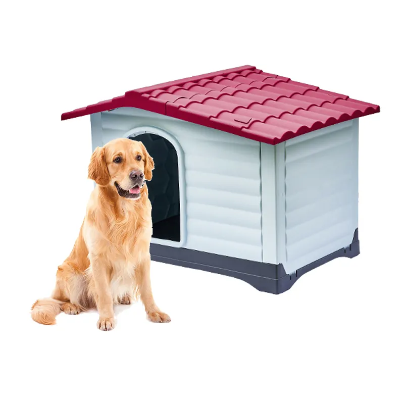 犬のための頑丈でモダンな高級動物大型両開きドア防水屋外ペットケージ犬犬小屋