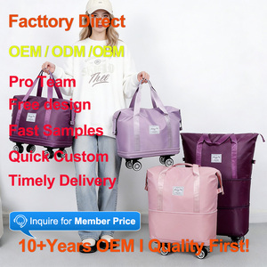 Sac de yoga pour femme avec logo personnalisé, plusieurs styles en stock, livraison rapide, sac de sport unisexe avec roulettes silencieuses détachables - Product Image 1
