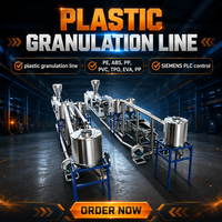 Granulateur extrudeur bivis pour la recyclage du plastique, équipement de traitement, ligne de production, fabricant de granulation