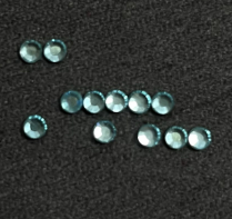 rond 2mm lac bleu platine