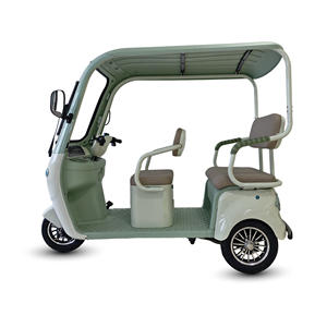 Triciclo Eléctrico <span class=keywords><strong>de</strong></span> 3 Plazas HLD con Carrocería Abierta, Diseño Retro en Colores Macaron para Adultos y Personas Mayores, Scooter <span class=keywords><strong>de</strong></span> 3 Ruedas - Product Image 6