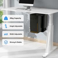 Support de rangement pour ordinateur commercial Xavier Steel, support haut, capacité de charge élevée, hauteur réglable, bureau moderne pour salon