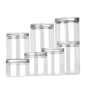 Fabriek Lage Prijs Food Grade Pet Container Plastic Potten Schroef Top Deksel Voor Boter Honing Jam Snoep Suiker Koekje Snack Opslag - Product Image 1
