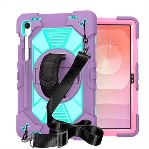 เคสแท็บเล็ตแบบสามชั้นสำหรับซัมซุงกาแล็กซีแท็บ S10 Lite S10 FE S9 FE Tab S9, ฝาครอบป้องกันพร้อมขาตั้งแบบหมุนได้ - Product Image 3