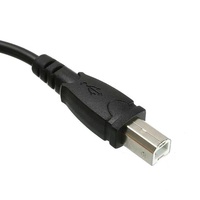 Kabel Data Port persegi tipe-c Bm kabel Data PVC standar tembaga lapis hitam tipe-c ke Usb B pemindai Printer pria