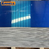 Panneau en nid d'abeille en aluminium Linwell, résistant au feu, résistant à l'eau, options multicolores, revêtement PE/PVDF, pour la construction