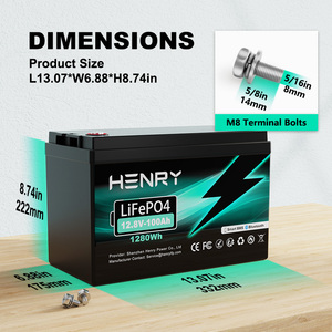 12V 24V 100Ah 150Ah 230Ah LFP Lithium Iron Phosphate Battery for Solar <b>Camping</b> Car Boat Marine Trolling Van - Product Image 6