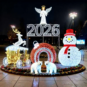 Arco de Adorno Navideño Gigante con Luces LED para Decoración de Calles Comerciales y Paisajes Festivos - Product Image 1