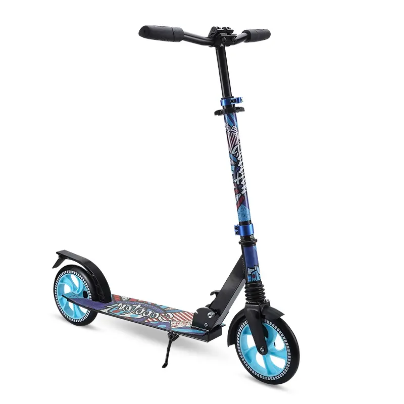 200Mm Wiel Opvouwbare Lichtgewicht Verstelbare Hoogte Sport Kick Scooter Voor Volwassen