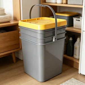 20KG Multi-functional <b>Plastic</b> Storage <b>Bucket</b> Factory Direct Sales Support Customization 20L <b>Plastic</b> square <b>Bucket</b> with Handle - Product Image 1