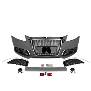 กันชนหน้ารถยนต์พร้อมตะแกรงรังผึ้งสไตล์ RS สำหรับ Audi 2008 2009 2010 2011 2012 S3 A3 - Product Image 2