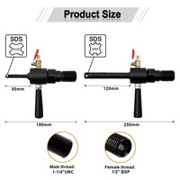 Dispositif d'Injection d'Eau pour Marteau Électrique SDS-MAX/PLUS, Dispositif d'Ajout d'Eau, Tête de Conversion de Rig de Forage à Eau Variable