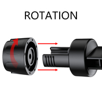 Support magnétique universel portable à rotation 360° pour appuie-tête de voiture, en ABS, pour téléphone et tablette, idéal pour voiture, bureau et trajets.