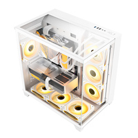 AntarcChill Full View ATX Gaming PC Case Fashionable & Clear Mid Tower Computer Case for Daily Work or Recreation