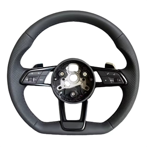 Volant sport personnalisé <span class=keywords><strong>RS</strong></span> R8 en cuir semi-synthétique SQ8 5 B8/Q3/S3/A3/A4/B6/6/C8/3 8V - Product Image 2