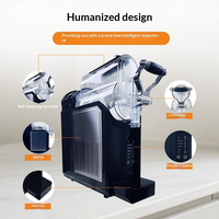 Machine à glace électrique compacte pour la maison, en acier inoxydable, avec fonction auto-nettoyante, pour boissons glacées et smoothies, personnalisable OEM