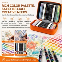 Ensemble de 418 marqueurs acryliques professionnels avec étui de rangement portable pour la peinture artistique et les loisirs créatifs