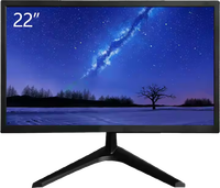 Moniteur 20 pouces 4K 1080P avec sortie vidéo pour PC, ordinateur de bureau, CCTV, écran LED