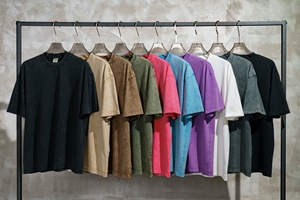 Vente en gros d'impression T-shirt vierge délavé à l'acide Style vintage T-shirt vintage en coton lourd surdimensionné pour hommes - Product Image 4