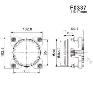 Haute puissance 50W LED tracteur lumière de travail 90mm large faisceau d'inondation Led lampe de travail pour Fendt G91901115010 - Product Image 2