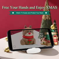 Support de téléphone universel Père Noël et Bonhomme de neige, décoration de bureau, support de téléphone portable mignon de dessin animé, cadeau de Noël en promotion