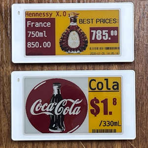 Nouveauté : Étiquettes de prix numériques électroniques ESL avec écran E-Ink de 3,7 pouces, Bluetooth 2,4 GHz BLE - Product Image 1