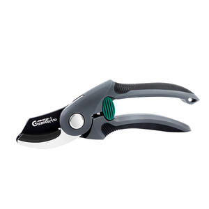 กรรไกรตัดแต่งกิ่ง Green Guard แบบบายพาส เหล็กกล้าคาร์บอนเคลือบเทฟลอน ดีไซน์ลายผีเสื้อสีเทา สำหรับตัดแต่งต้นไม้ผลไม้ - Product Image 1