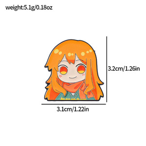 Venta al por mayor <span class=keywords><strong>100</strong></span> tipos Anime Logo insignia sombrero broche dibujos animados una pieza Luffy Zoro Nami Sanji Metal esmalte Collar broche alfileres - Product Image 5