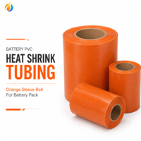 Guaina Termorestringente in PVC Arancione per Batterie 18650 21700 32650 32700, Tubo Termorestringibile per Celle al Litio