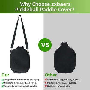 Funda para Raqueta de Tamaño Estándar Fácil de Transportar con Correas, Bolsa de Almacenamiento de Neopreno Personalizada para Palas de Pickleball con Bolsillo de Malla - Product Image 2