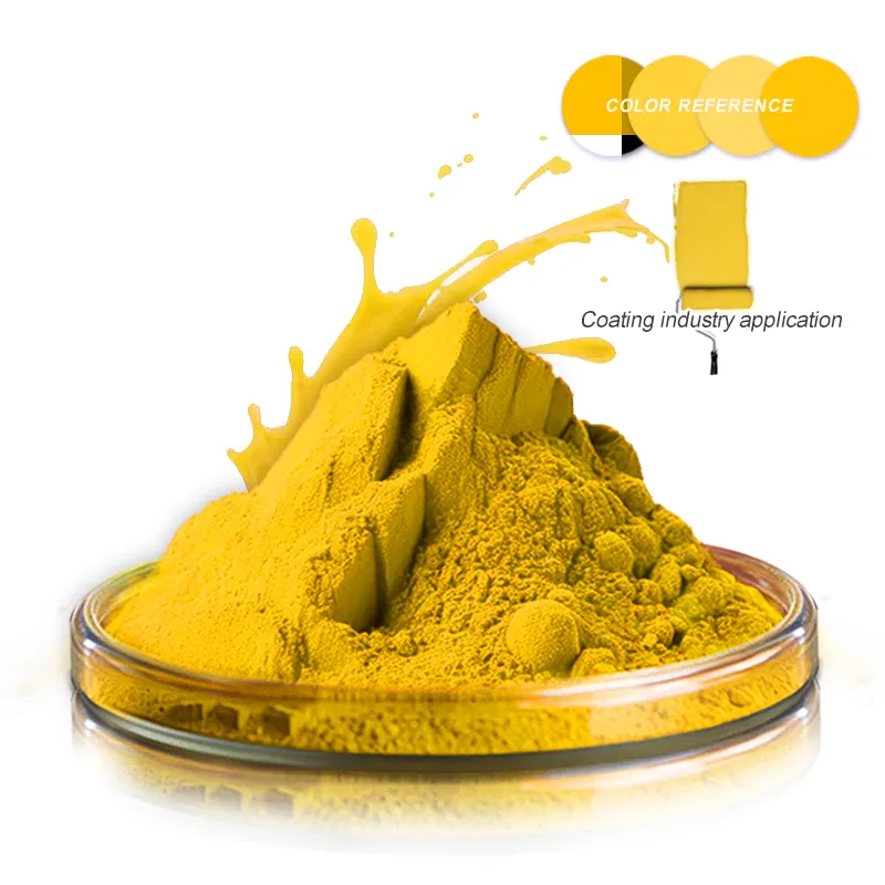 El polvo amarillo opaco se utiliza en el pigmento de recubrimiento y la laca de madera Pigmento orgánico Amarillo 74 / Irgalite L1254HD