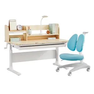 2022 latest hot-selling children's study table and chair set, ergonomic design, healthy growth of children