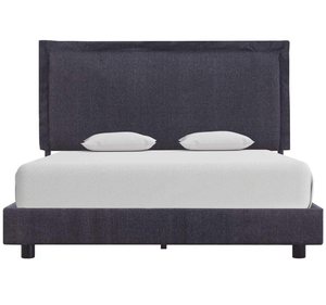 Wholesale <strong>Cheap</strong> Customized Modern Platform <strong>Bedframe</strong> With Wooden Slats, Queen Size - Product Image 1
