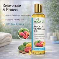 Huile de graines de figue de Barbarie 100% pure, extra vierge, pressée à froid, marque privée, pour le visage, le corps et les cheveux