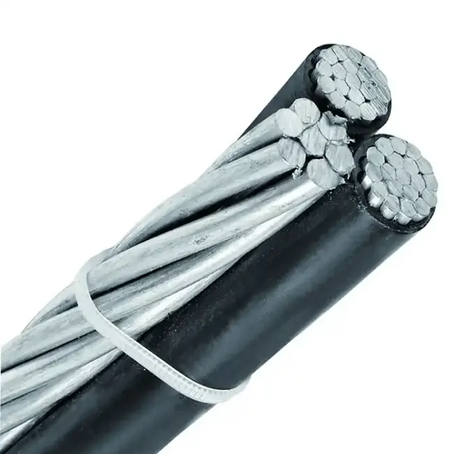 Kabel Drop layanan Triplex quadroplex dupleks standar ASTM kabel ABC aluminium