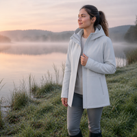 Veste Softshell personnalisée coupe-vent et imperméable pour femme, idéale pour l'hiver et l'été, avec capuche, tricotée, pour activités de plein air, alpinisme et randonnée