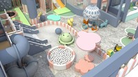 Aire de jeux intérieure sur le thème de la princesse/du monde fantastique, trampoline, piscine à balles, toboggan, parc d'attractions commercial pour enfants