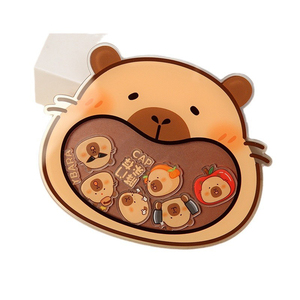 سلاسل مفاتيح كرتونية أنيمي مخصصة بتخفيضات كبيرة ، سلاسل مفاتيح كاواي كافي أكريليك ، تصميم حيوان شفاف لتهتز - Product Image 4