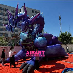 Globo Inflable <span class=keywords><strong>de</strong></span> Dragón <span class=keywords><strong>de</strong></span> Tres Cabezas con Diseño <span class=keywords><strong>de</strong></span> Piel Azul para Decoración <span class=keywords><strong>de</strong></span> Eventos, Venta Directa <span class=keywords><strong>de</strong></span> Fábrica - Product Image 3