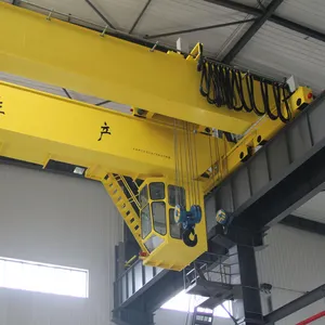 Penjualan populer QD tipe 20 ton double girder overhead crane dengan troli