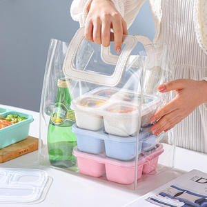Boîte Bento Syh666 en Gros avec 3 Compartiments, Contenants à Collations pour Préparation de Repas, École et Voyage - Product Image 6
