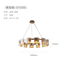 Suspension LED Moderne de Luxe à Hauteur Réglable, Taille Moyenne, en Verre, Style Nordique pour Salon, Chambre et Salle à Manger