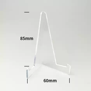 Présentoir de cartes sur mesure porte-cartes de sport en acrylique de qualité supérieure mini <span class=keywords><strong>chevalet</strong></span> transparent pour pièces de monnaie de défi cartes à collectionner graduées P/S/A - Product Image 4