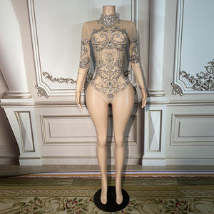 Combinaison de salon avec strass pour femme, <span class=keywords><strong>tenue</strong></span> de <span class=keywords><strong>barman</strong></span> - Product Image 4