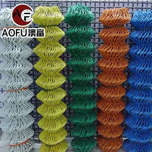 PVC tráng mạ kẽm kim cương Cyclone dây lưới CuộN 6ft Chuỗi liên kết hàng rào để bán