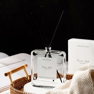 Juego de regalo de <span class=keywords><strong>perfume</strong></span> difusor de caña para decoración del hogar de 120ml de lujo personalizado al por mayor para mujer incluye caja de regalo - Product Image 4