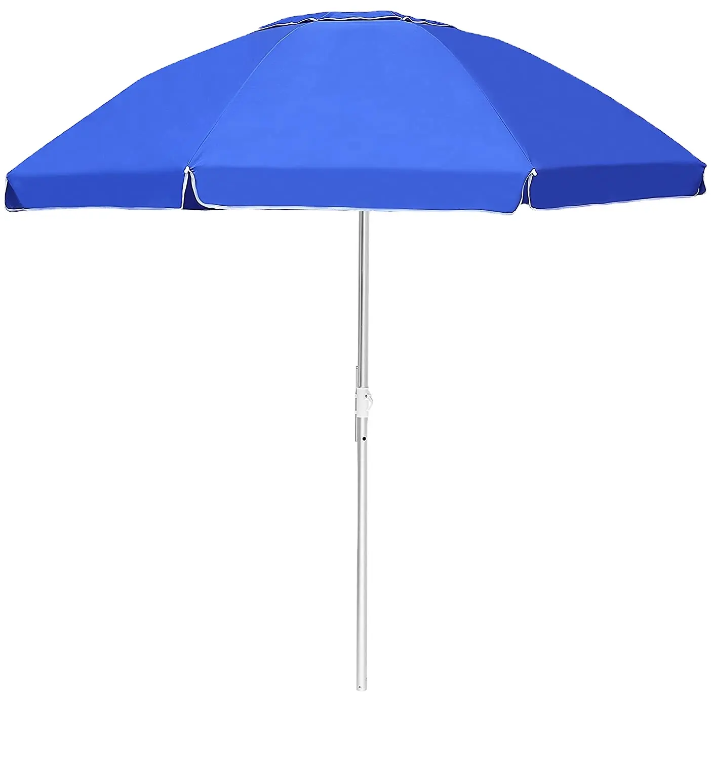 야외 양산 통합 모래 앵커 기울기 알루미늄 극 휴대용 태양 보호 방풍 비치 우산