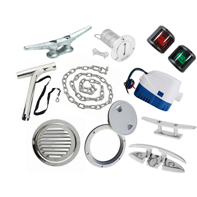 High Quality Manufacturers Direct Custom Ship Yacht Stainless Steel Aluminum Universal Hardware Plastic Boat Accessories