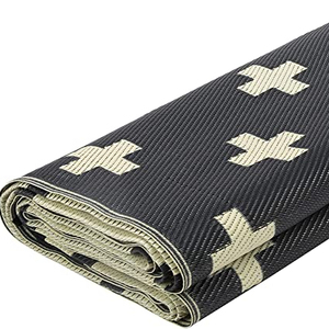 Reversible Waterproof Durable RV <strong>Mat</strong> Plus Pattern Patio Rug - Product Image 1